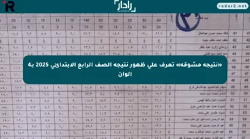 «نتيجة مشوقة» تعرف على ظهور نتيجة الصف الرابع الابتدائي 2025 بـ4 ألوان